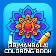 3D Mandala Coloring Book - Mandalas game