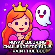 Royal Coloring Challenge For Girls - Paint Hue Boo - Pixel Art Coloring game