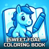 Sweet Foal Coloring Book - Pixel Art Coloring game